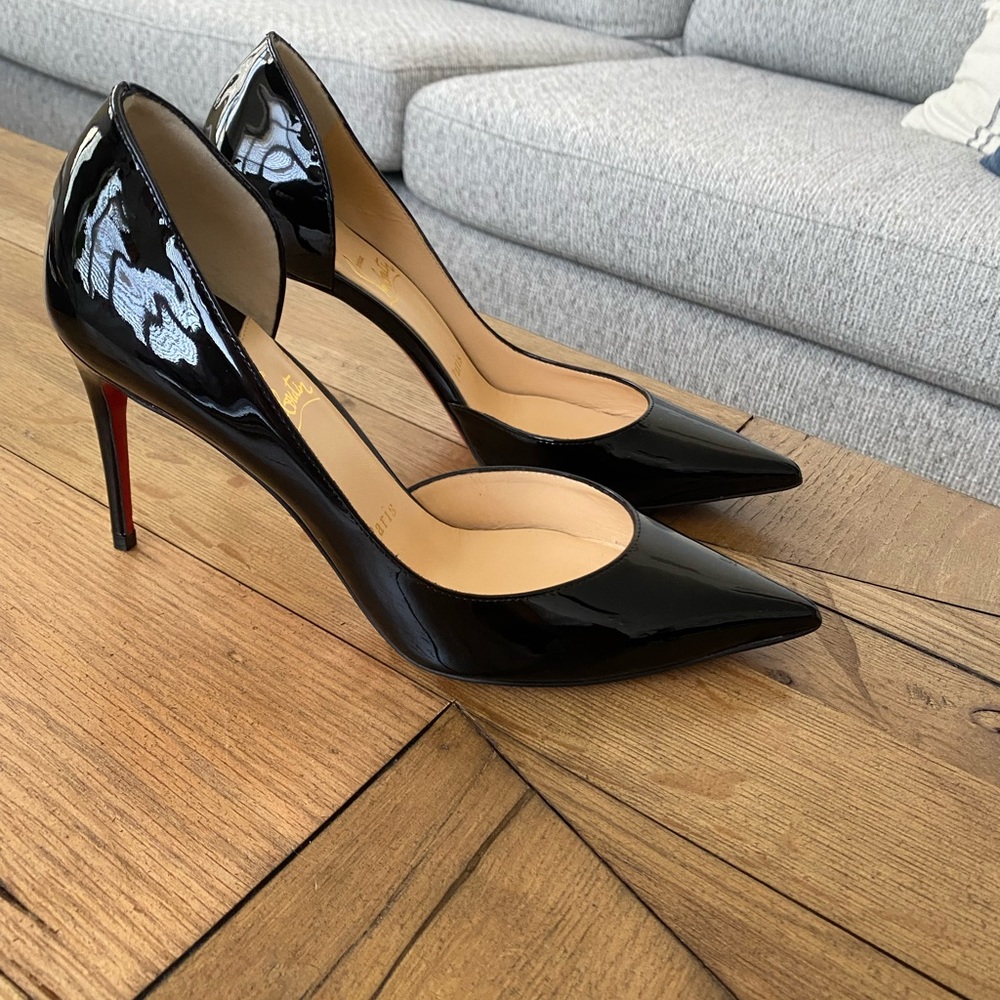 BRAND NEW Louboutin Iriza 85 Patent Leather Pumps 37